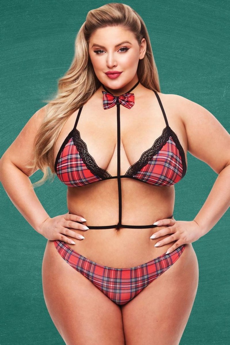 Ashley alexiss, Erotic costume of a large schoolgirl, Ashley Alexis