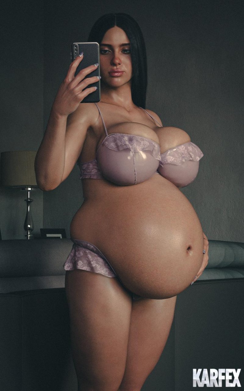 Pregnant ready to pop, Sha Rizel Pregnant Naked, Pregnant with a huge belly