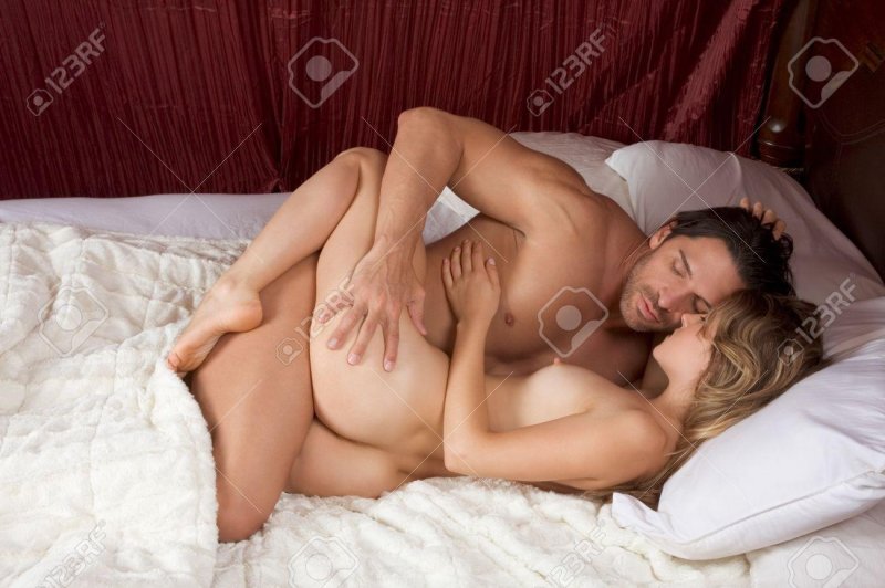 Man and woman naked in bed, In bed porn, Porn