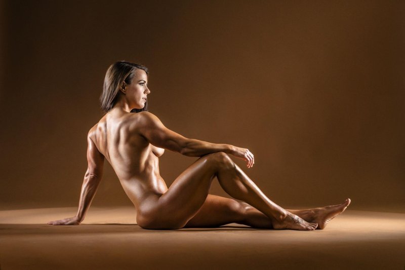 Fitness model of a girl nude, Fitness erotica, Sports girl Erotica