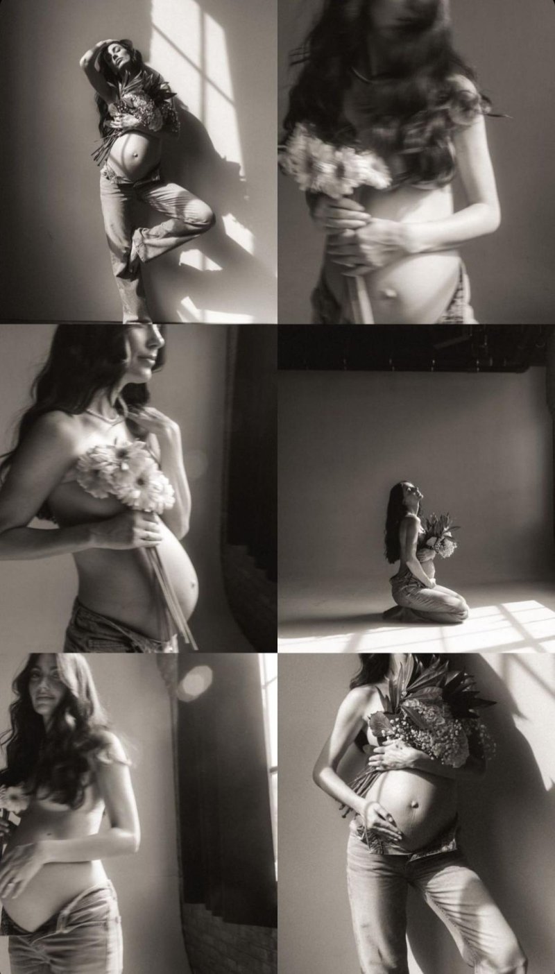 Photo shoots for pregnant women, Pregnant photo shoot in the studio, Photoshoot of a pregnant idea