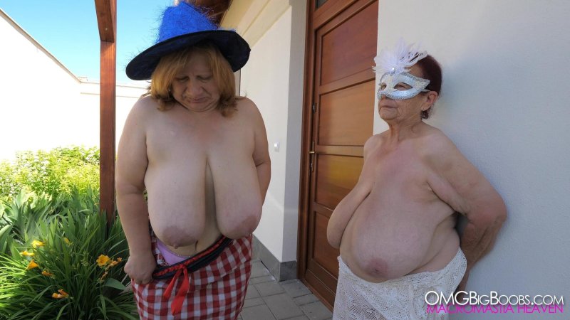 Granny Sue Oliver, Big boobs of grandmothers, Grandma with huge breasts