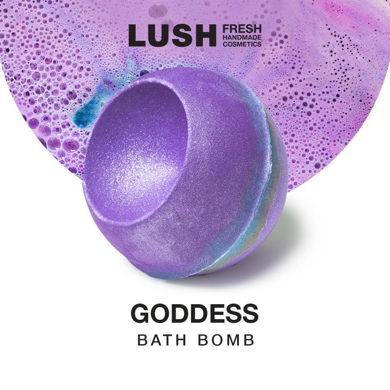 Lush bomb the goddess, Lush bath bomb, Lash bath bombs