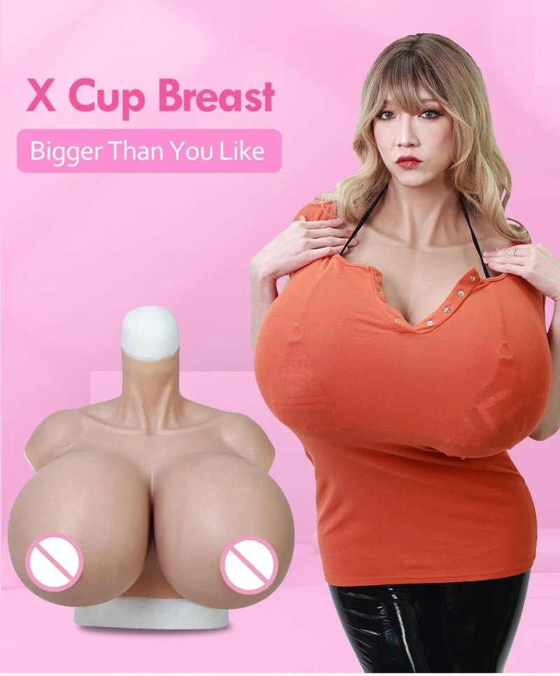Roanyer x cup silicone breast, Silicone breast z cup, Silicone breast