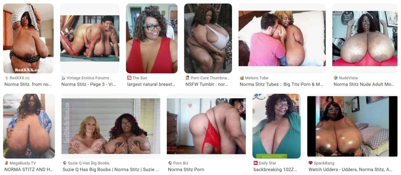Very big tits Norma Stitz, Annie Hawkinsterer, Norma stitz
