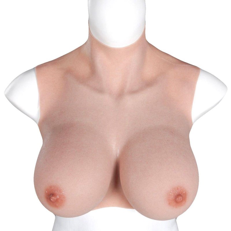 Breast silicone simulator, Artificial breasts, Silicone overlage on the chest