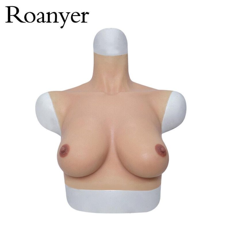 Breast silicone simulator, Big artificial breasts, Falled breasts
