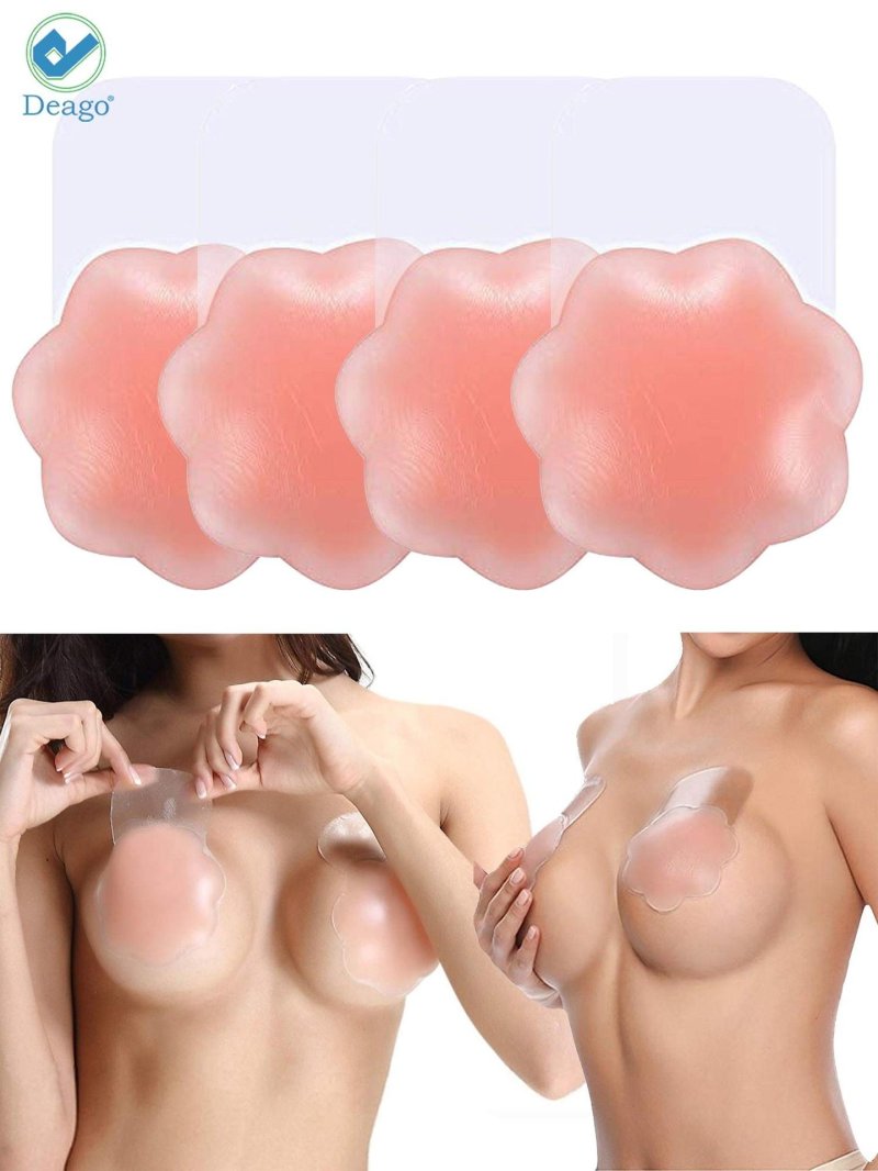 Silicone inserts for the chest, Silicone linings on nipples, Silicone overlays for chest