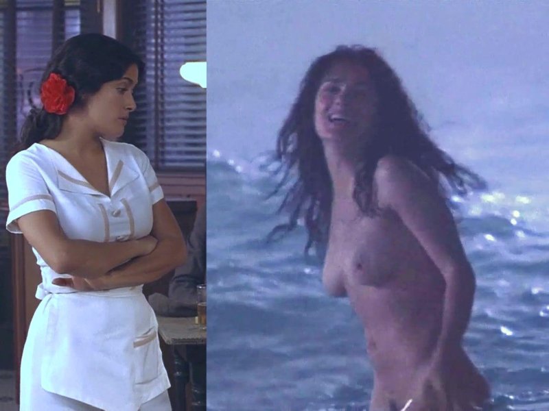 Salma Hayek in his youth naked, Salma Hayek Naked, Salma Hayek Golik
