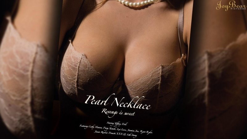 Beige bra, Bracks, Pearl necklace