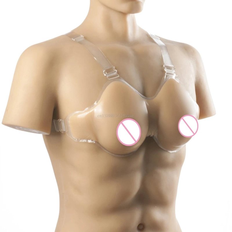 Silicone overhead breasts, Artificial breasts, Silicone patch breasts