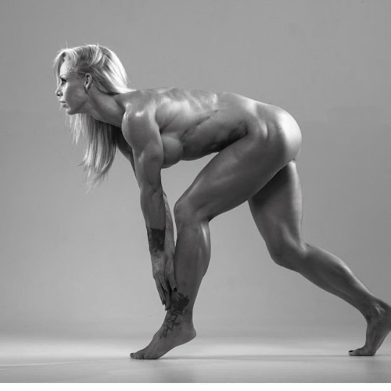 Fitness model of a girl nude, Naked sports women, Anastasia Motorina Fitness Model
