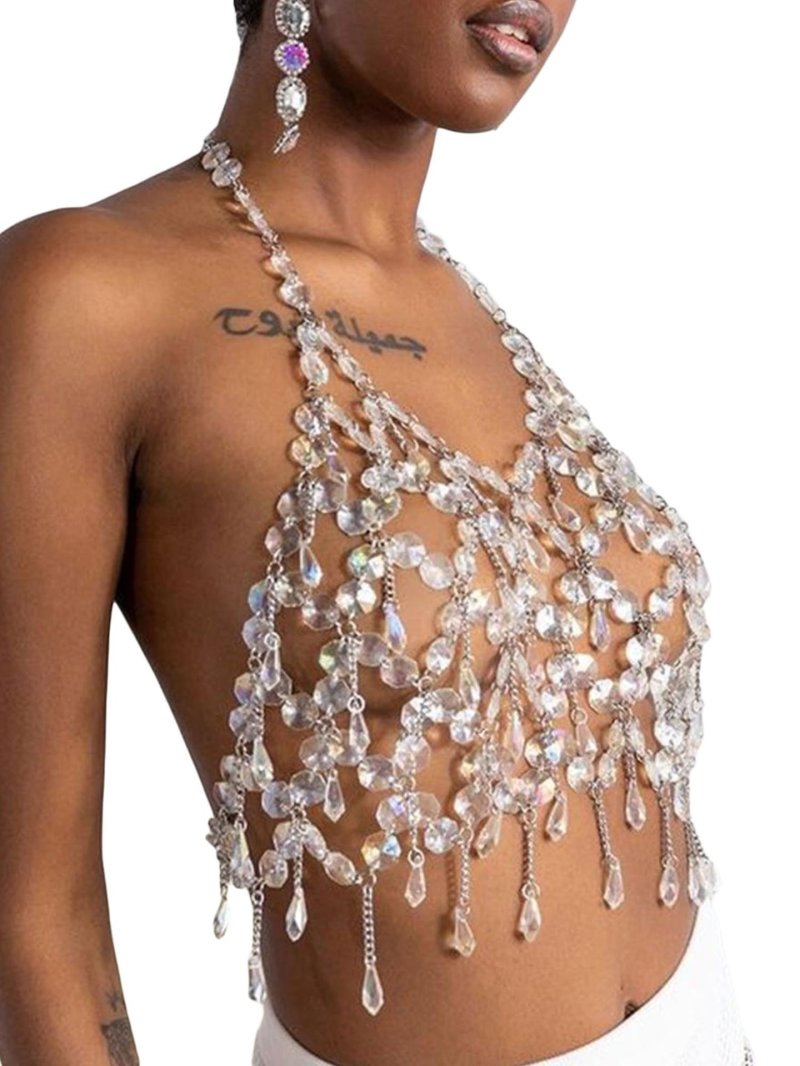 Body chain, A chain on the chest, Body decorations