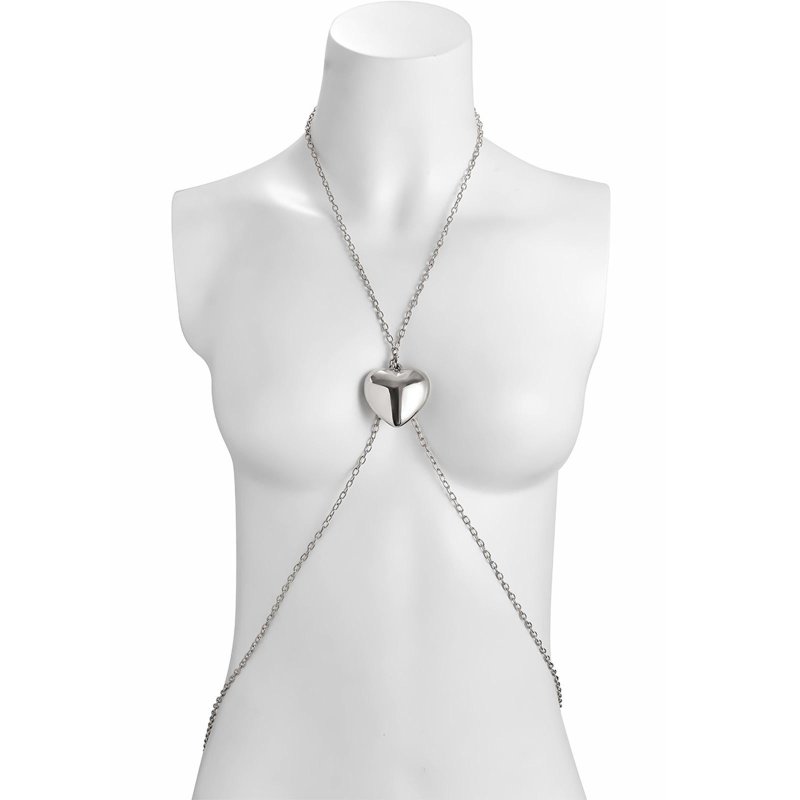 Body chain, A chain on the chest, Chain jewelry on the body