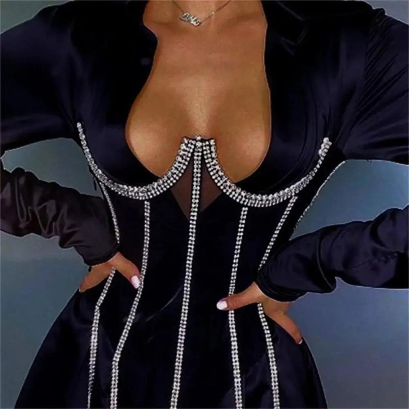 Brilliant corset, Corset with rhinestones, Sexy corsets