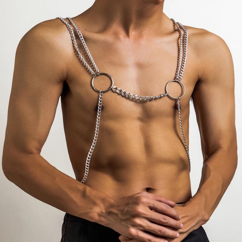 Chain on the shoulder, Body chain, Metal chain