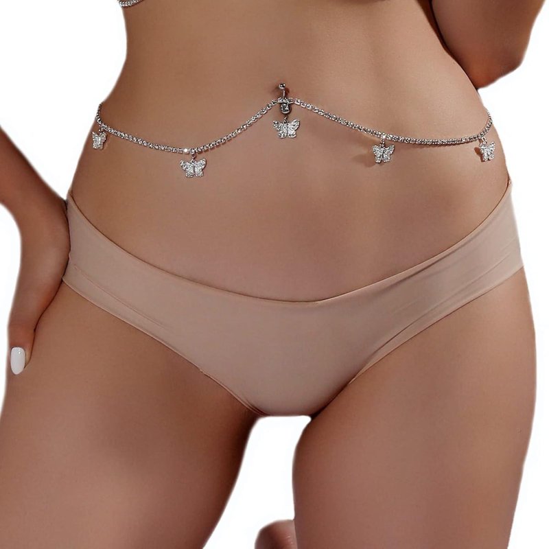 A chain at the waist, Body chain, Abdomen