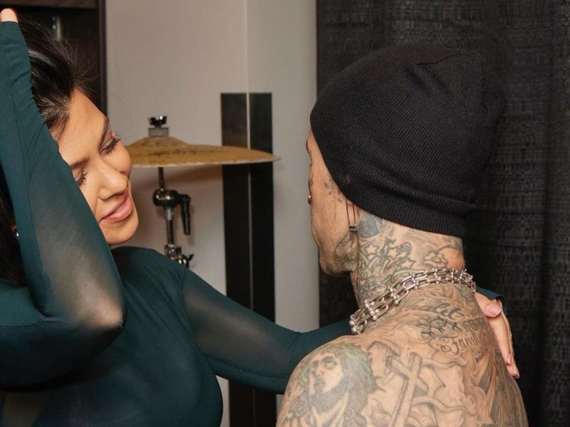 Courtney Kardashian and Travis Barker, Travis Barker and Kardashian, Courtney Kardashian