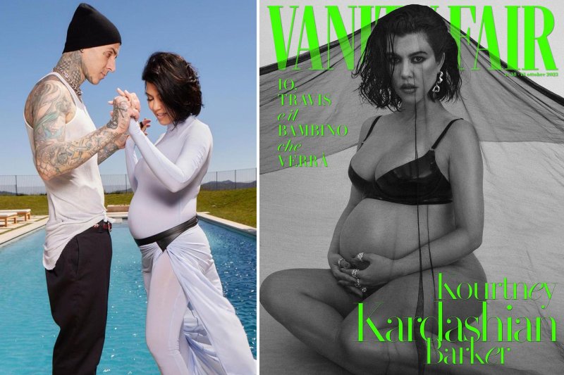 Pregnant Courtney Kardashian, Courtney Kardashian Pregnant, Courtney Kardashian and Travis Barker