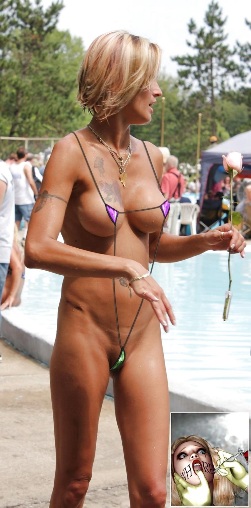 Elderly Ladies in Extreme Bikini, Extreme Bikini Porn, Mature women in bikini