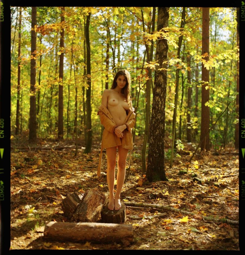 Lina Lorenz Lorenza Naked, In the forest erotica, Forest autumn