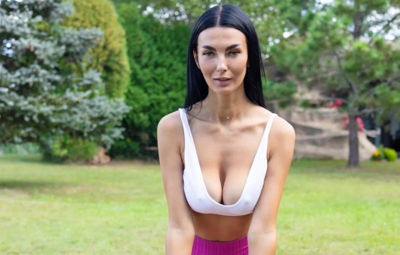 Tits of models, Naked boobs of models, Natalia Frank model
