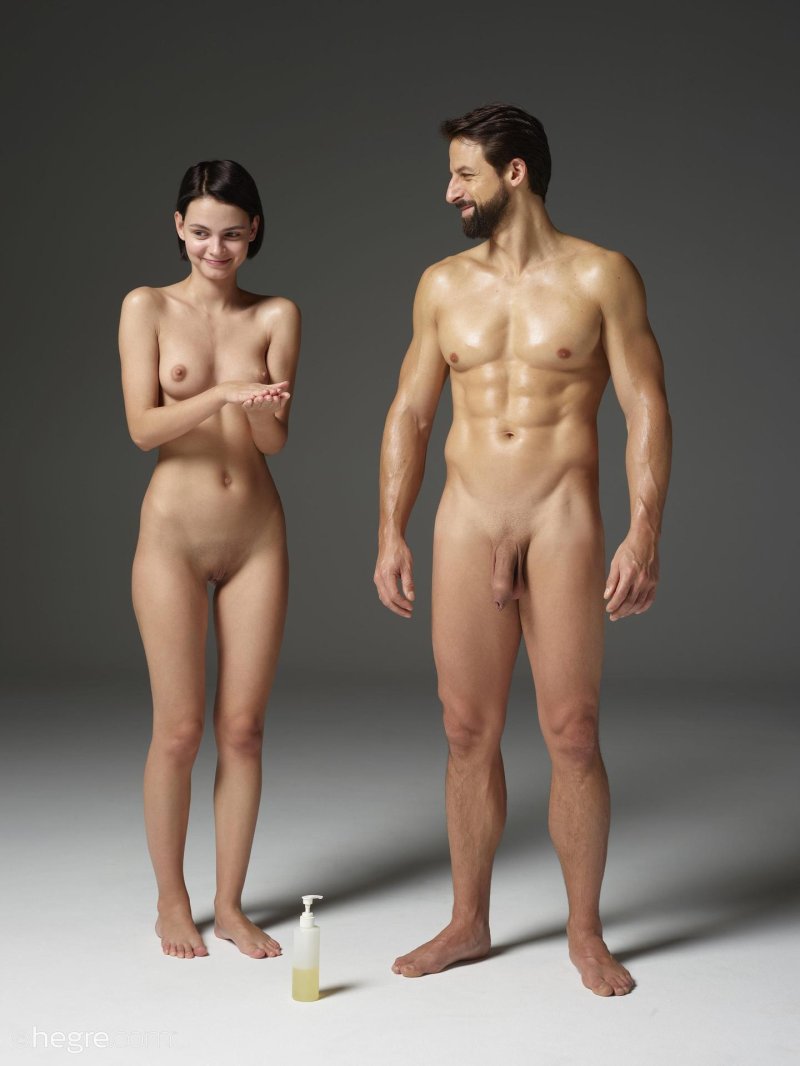 Naked man and woman, Naked men and women together, Naked girl with a guy