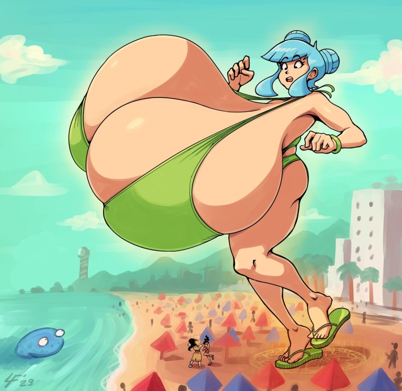 Bakuna Giants, Gigantic Breast Expansion Princess, Giant boobs in anime
