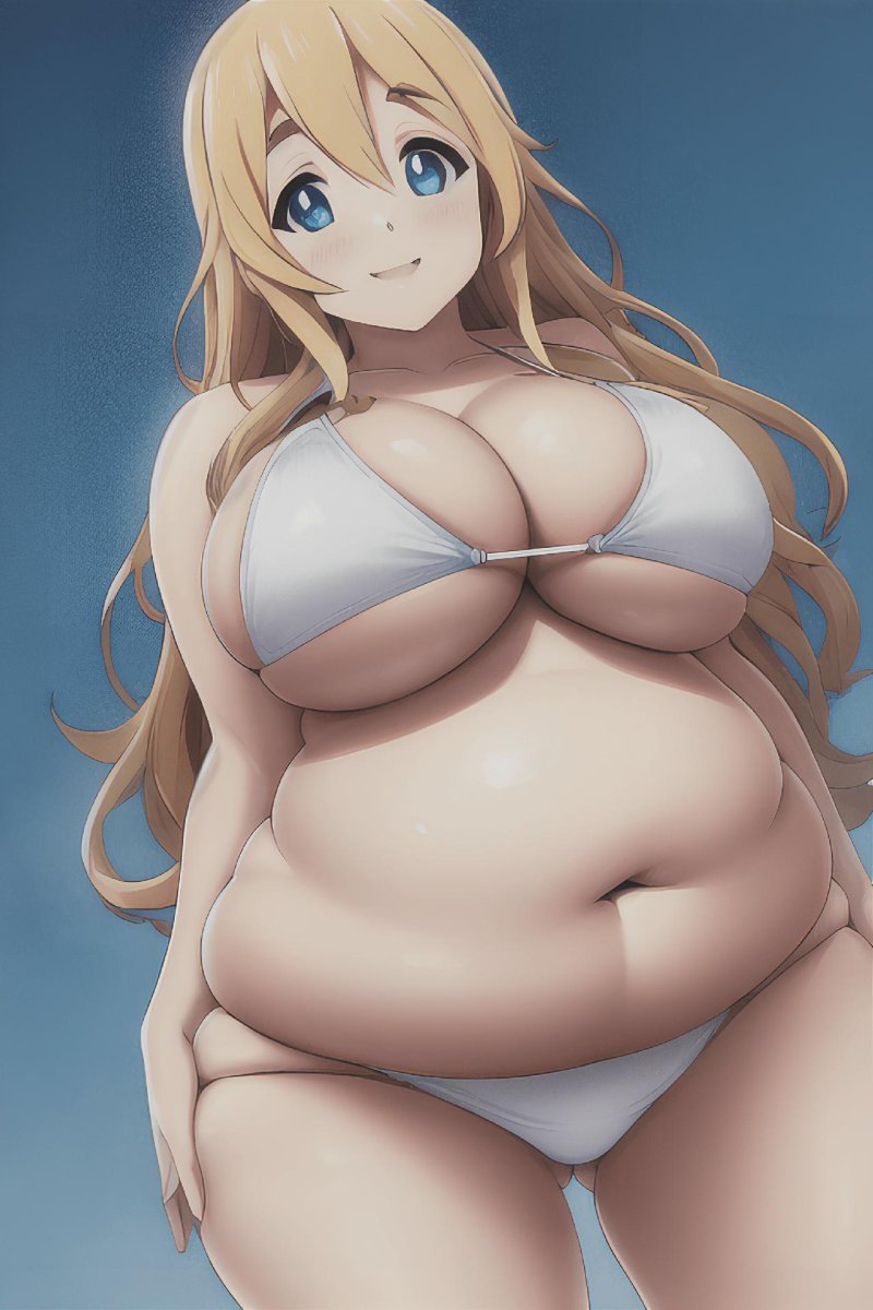 Fat naked anime, Anime girl with large shapes, Fat anime girl