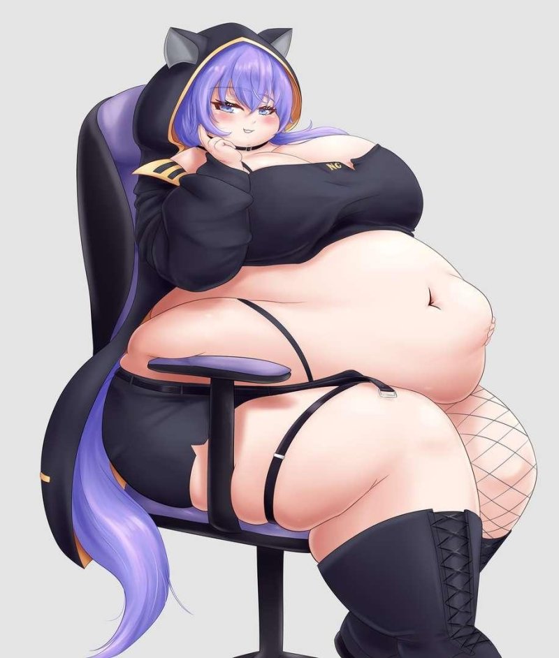 Bbwai bbw aigenerated art, Fat girl Anime, Fat anime