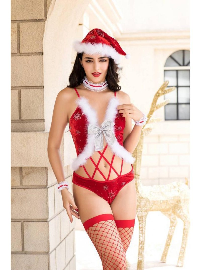 Christmas outfit sex shop, Christmas underwear, Sexy underwear female