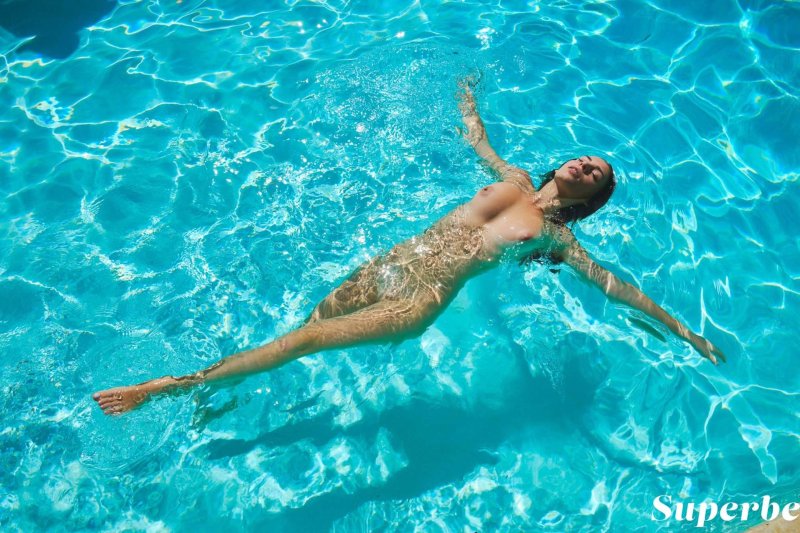 In the pool, Naked girls in the pool, Swimming in the pool