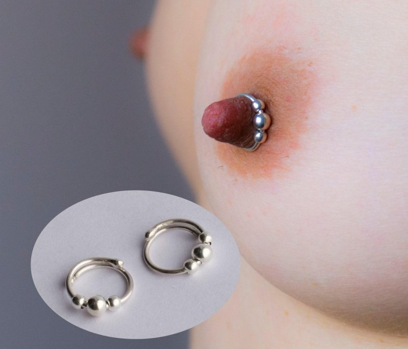 Piercing nipples ring, Piercing Rings, Piercing of the nipples ring