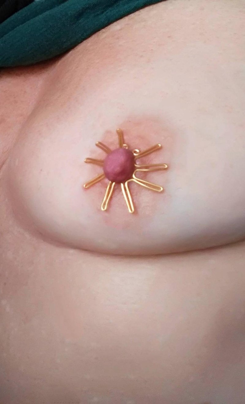 Ring on a nipple, Piercing nipple, Jewelry for nipples