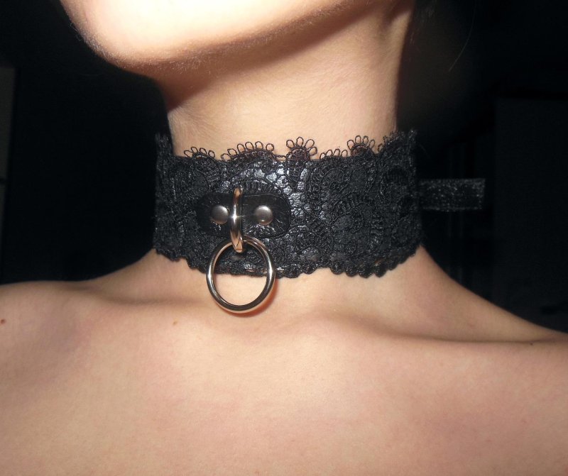 Lace BDSM collar, Chocker BDSM, Chocker decoration