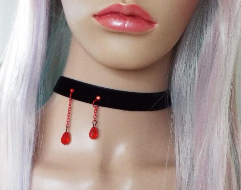 Necklace Vampire Buke, Vampire chocker, Necklace Choker Vampire