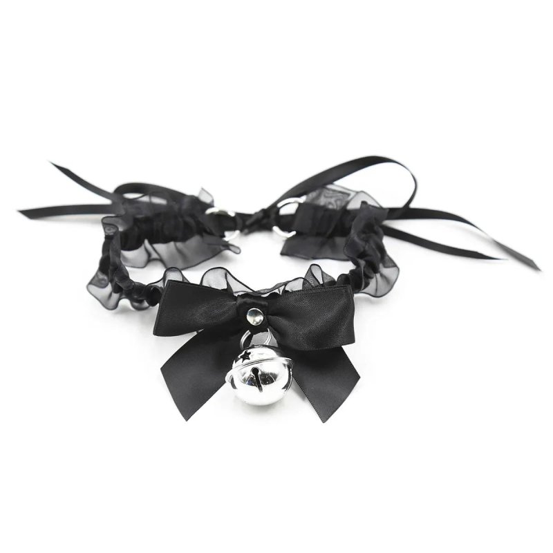 Choker with a bell, Choker with a bow, Chocker BDSM