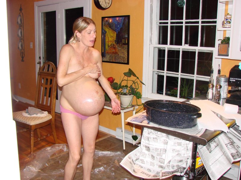 Naked pregnant women, Photo session of a naked pregnant woman, Pregnant erotica