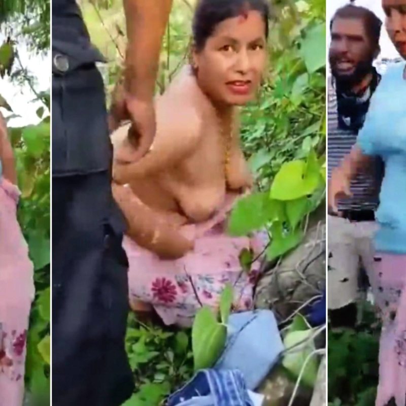 The woman was cut off her head, Desi village bhabhi outdoor sex in jungle, Porn
