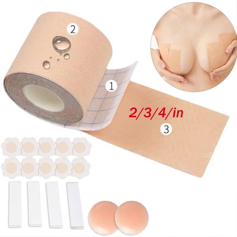Taip Bubs, Breast strip, How to glue parsing on the chest instead of a bra