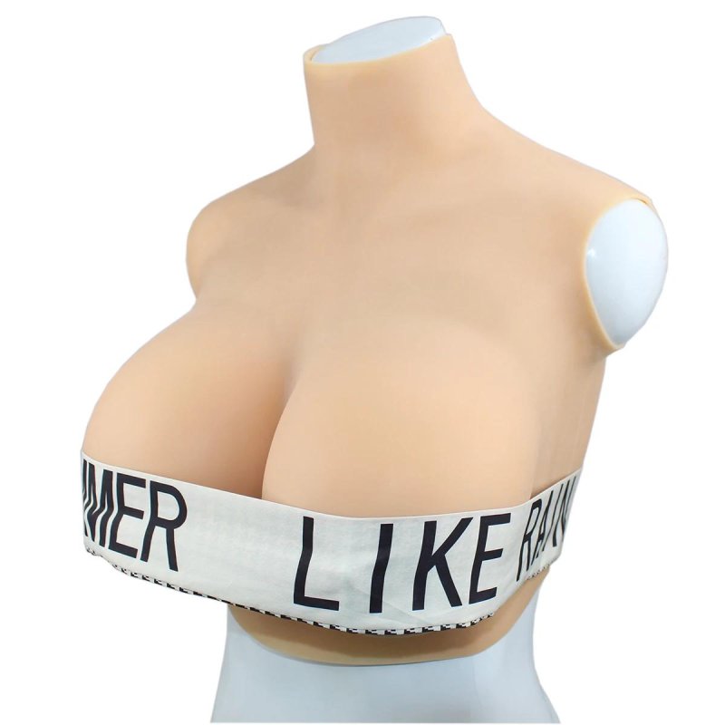 Silicone patch breasts, Follow breasts for transvestites, Silicone overhead breasts