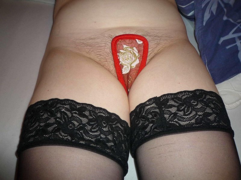 Wife in panties with a slot, Porn, Sexy thongs